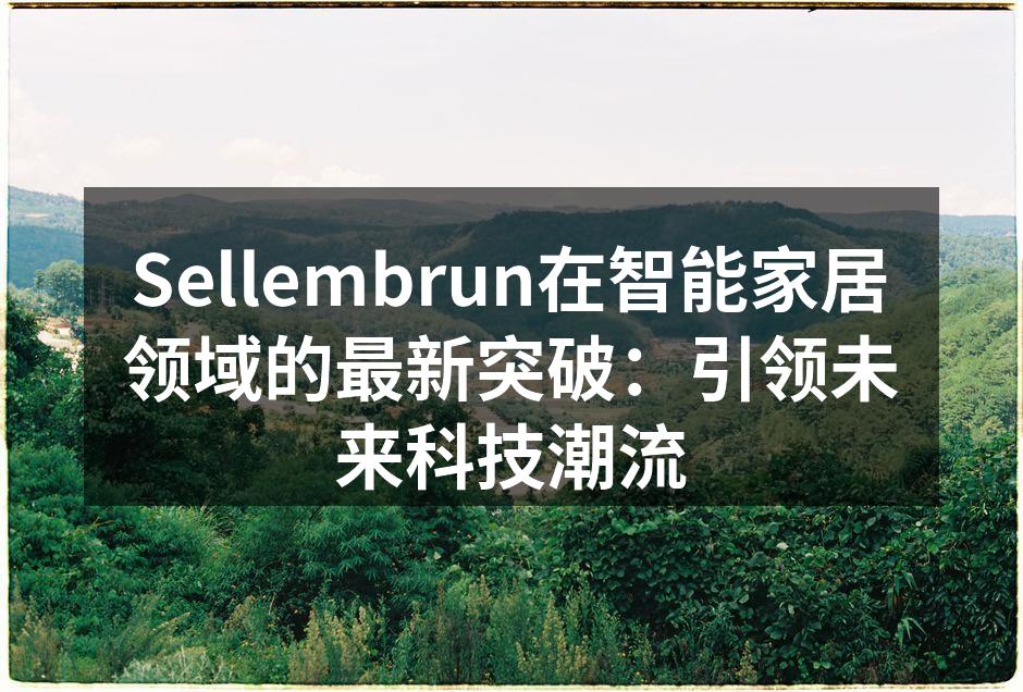Sellembrun在智能家居领域的最新突破：引领未来科技潮流